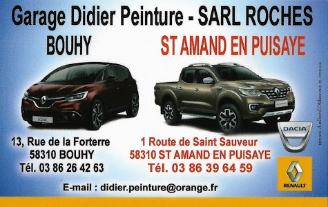 SARL ROCHES Garage Didier Peinture Bouhy