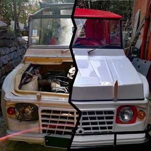 Le garage de Titine 2CV Mehari